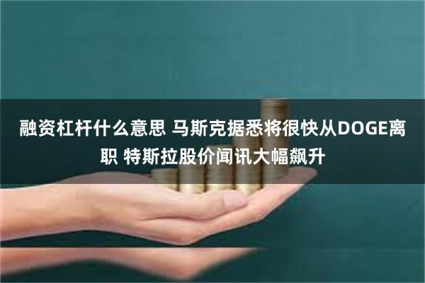 融资杠杆什么意思 马斯克据悉将很快从DOGE离职 特斯拉股价闻讯大幅飙升