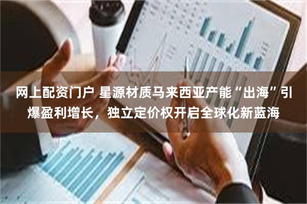 网上配资门户 星源材质马来西亚产能“出海”引爆盈利增长，独立定价权开启全球化新蓝海
